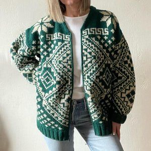 Vintage 80’s Wool Zip Sweater